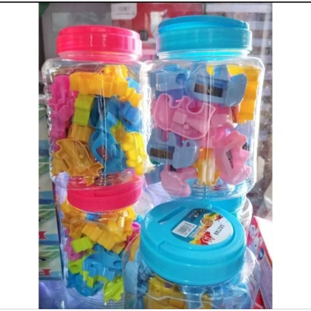 

Rautan Pensil/Serutan toples(24pcs)