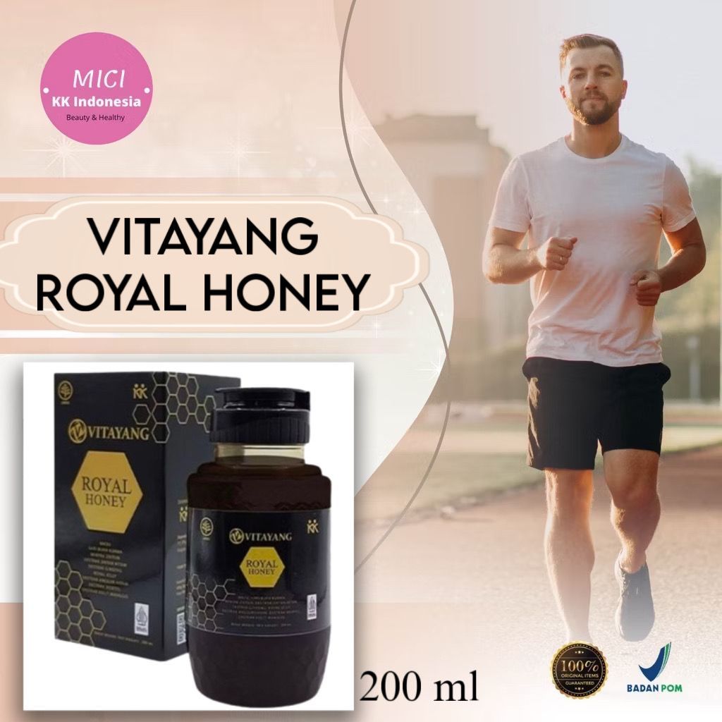 

Vitayang Royal Honey Madu 250ml – Ginseng, Royal Jelly, Habbatussauda, Herbal Imun & Vitalitas