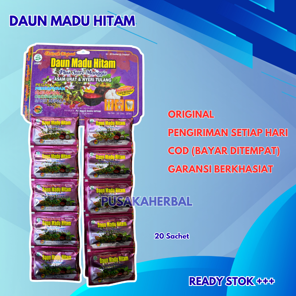 

DAUN MADU HITAM KAPSUL ORIGINAL 20 SACHET