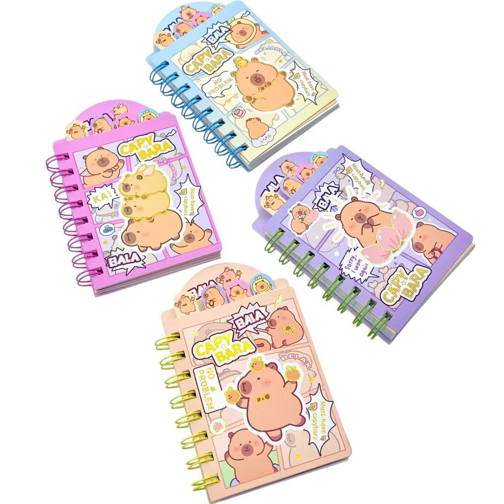 

NOTEBOOK SPIRAL CAPYBARA ( 80 LEMBAR ) / BUKU TULIS CATATAN / NOTES MEMO