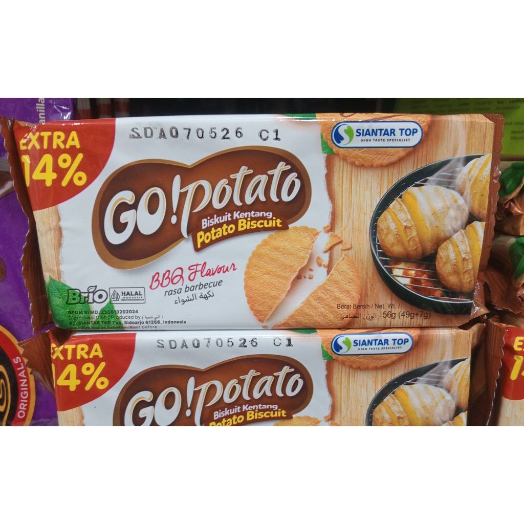 

Go! Potato Biskuit Kentang BBQ Flavour 56g