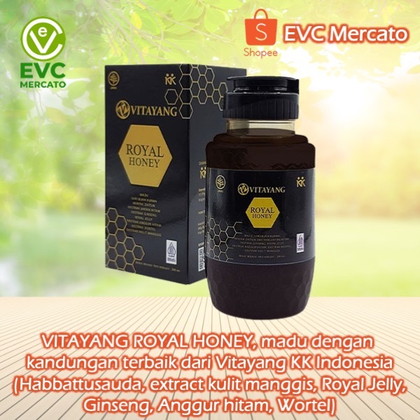 

Madu Vitayang Royal Honey 250ml – Ginseng, Royal Jelly, Habbatussauda, Herbal Imun & Vitalitas