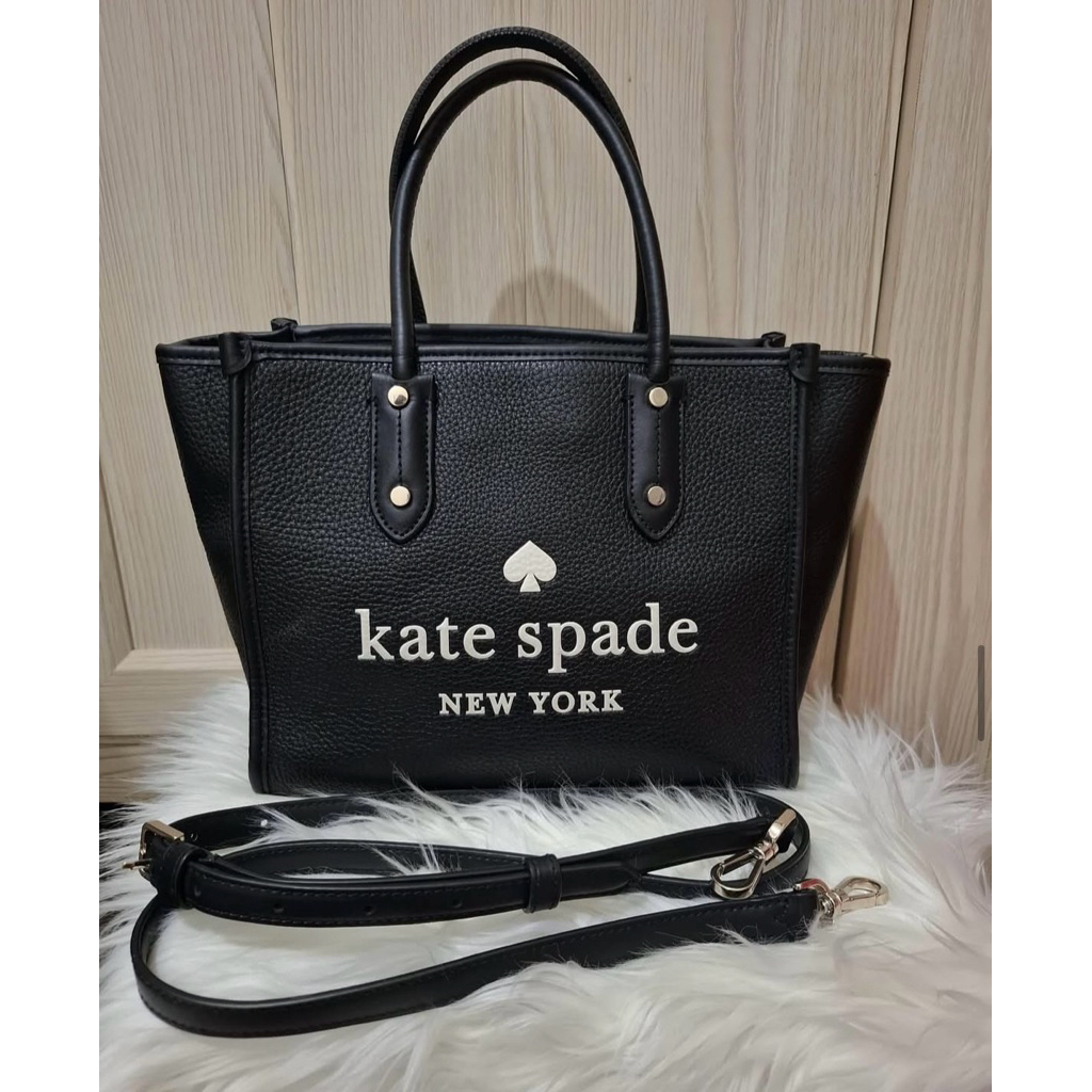 KS Ella Small Leather Bag Black