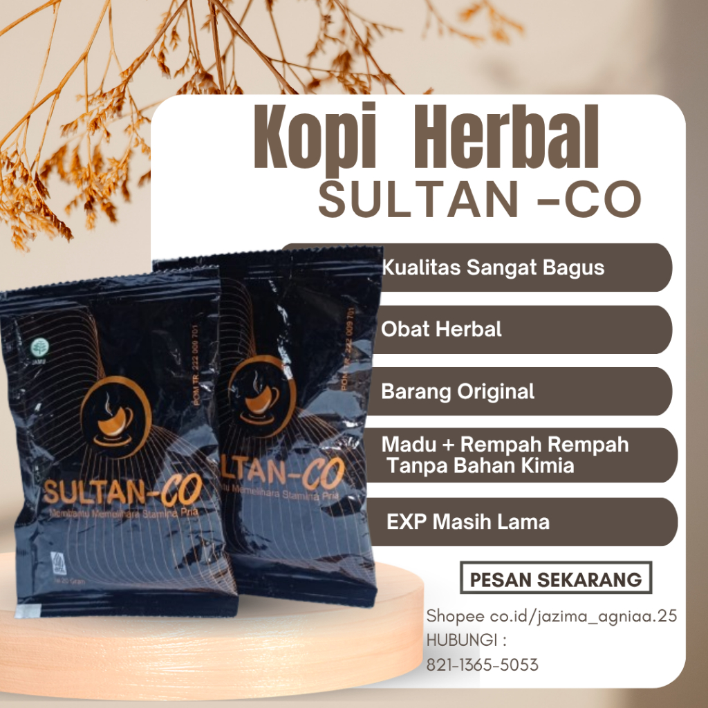 

Kopi Sultan Kopi Herbal Kopi Stamina Pria Dewasa Cod Kopi Kuat Tahan Lama Original Kopi BPOM Herbal
