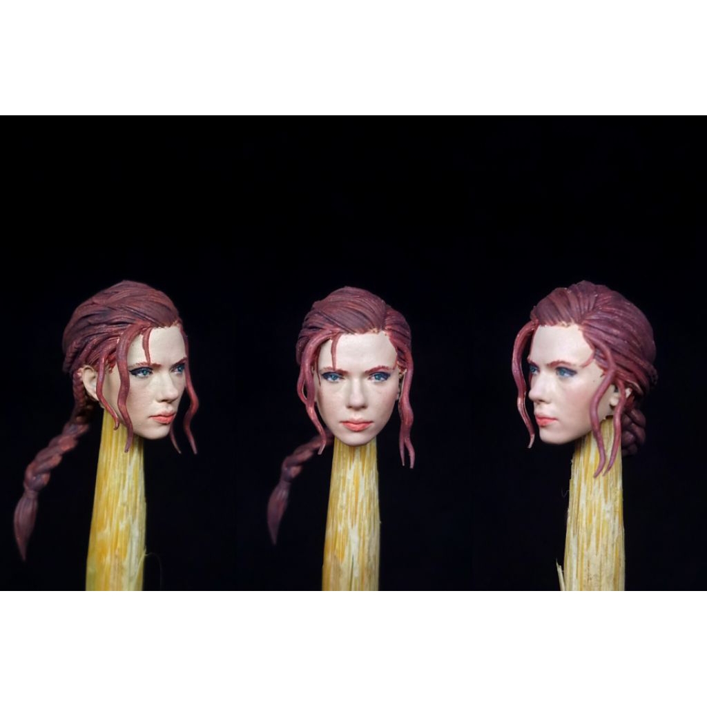Headsculpt custom Kitbash Black widow Marvel action figure