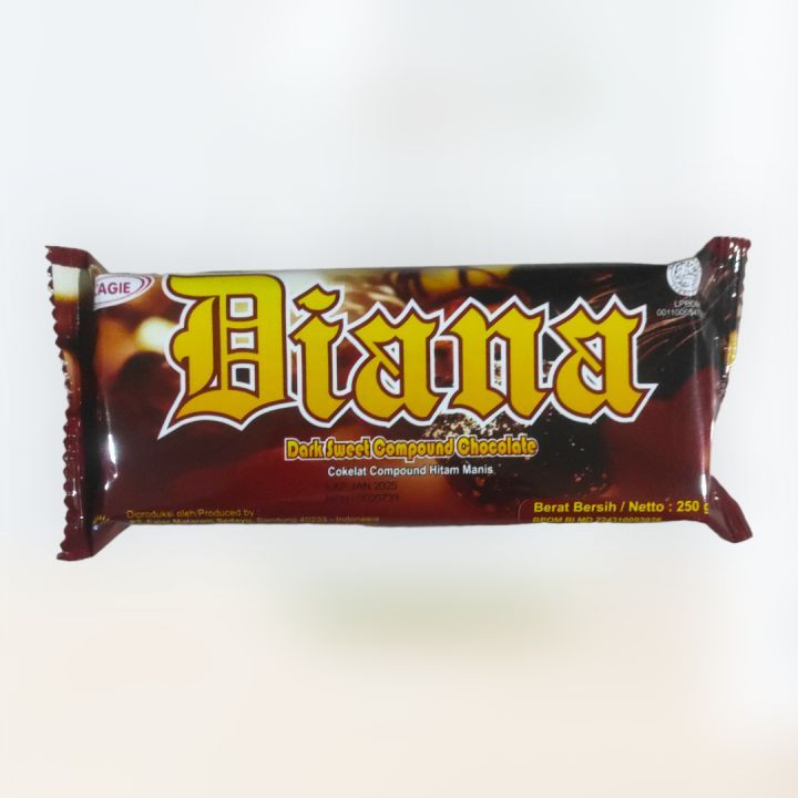 

Diana Chocolate Bar 250 Gram Coklat Masak Premium Siap Serut / Leleh Praktis