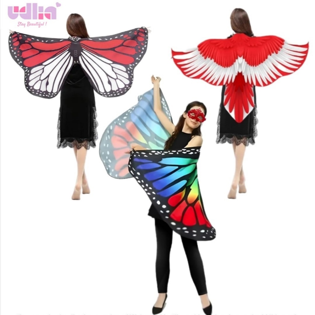 Udlia Sayap Kupu-Kupu Dewasa Kostum Sayap Dewasa