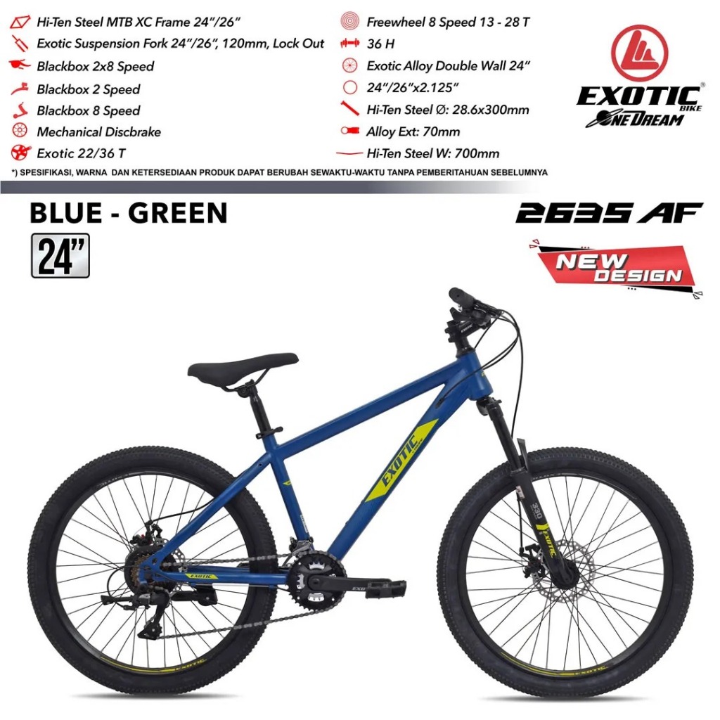 SEPEDA EXOTIC ET-2635 AF (24″)