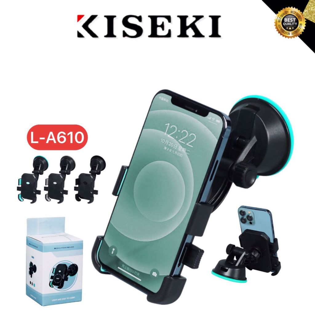 Kiseki Car Holder Phone Holder Mobil Jepit Cocok Untuk Dashboard Stand HP Mobil Dudukan HP