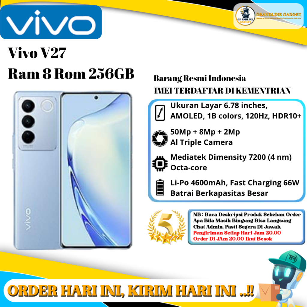 Vivo V27 5G Ram 8 Rom 256GB