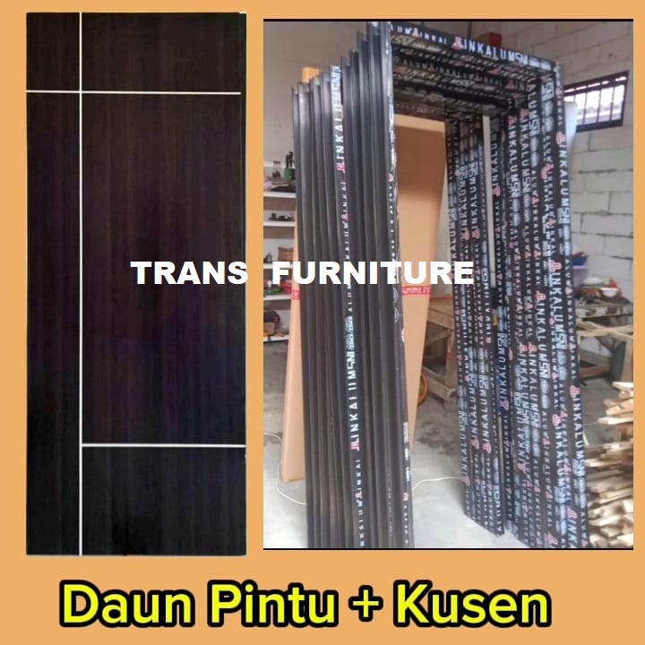 READY, PINTU MINIMALIS + KUSEN ALUMUNIUM /PINTU KANTOR / PINTU RUMAH Tinggal pasang