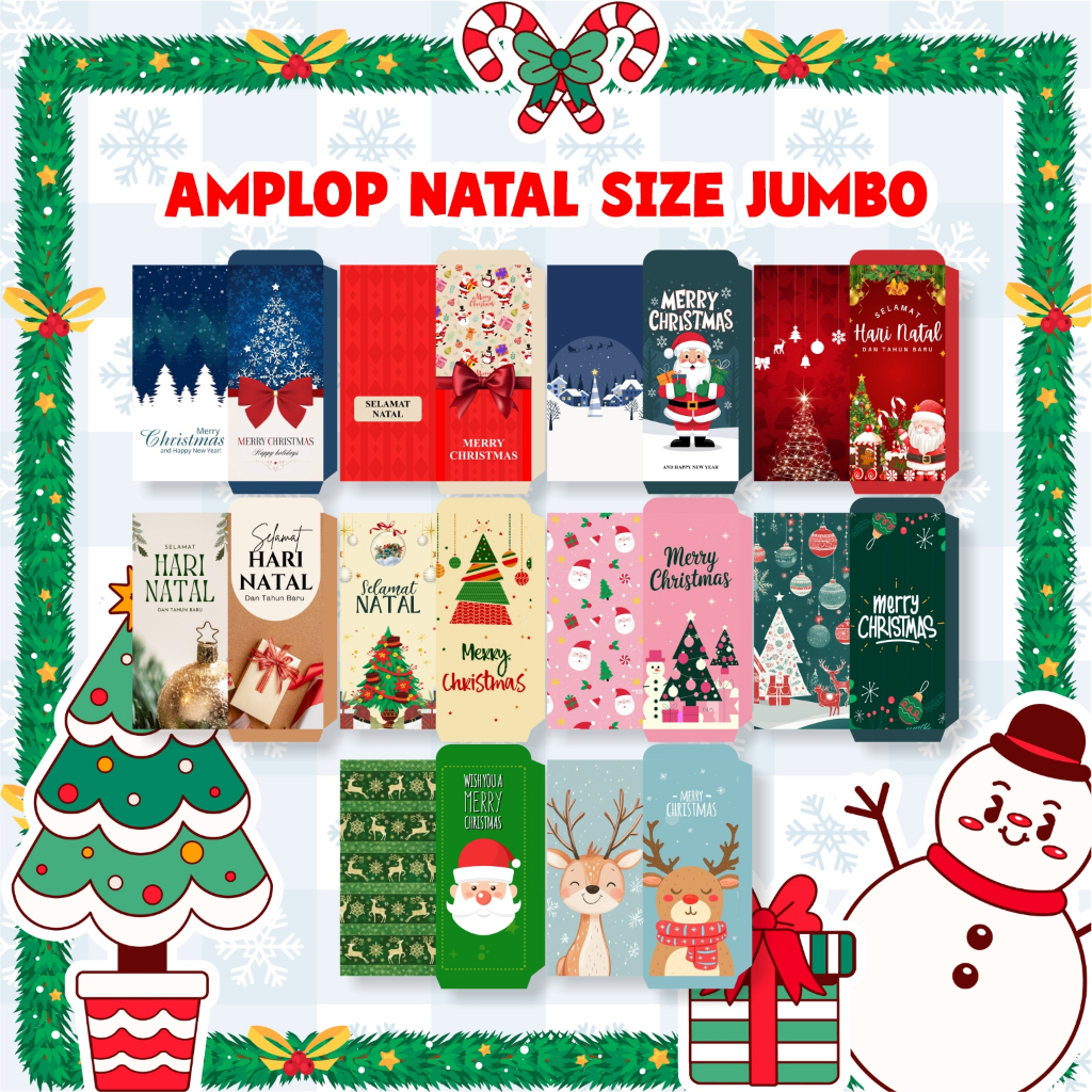 

[1000 lembar] Amplop Natal Jumbo