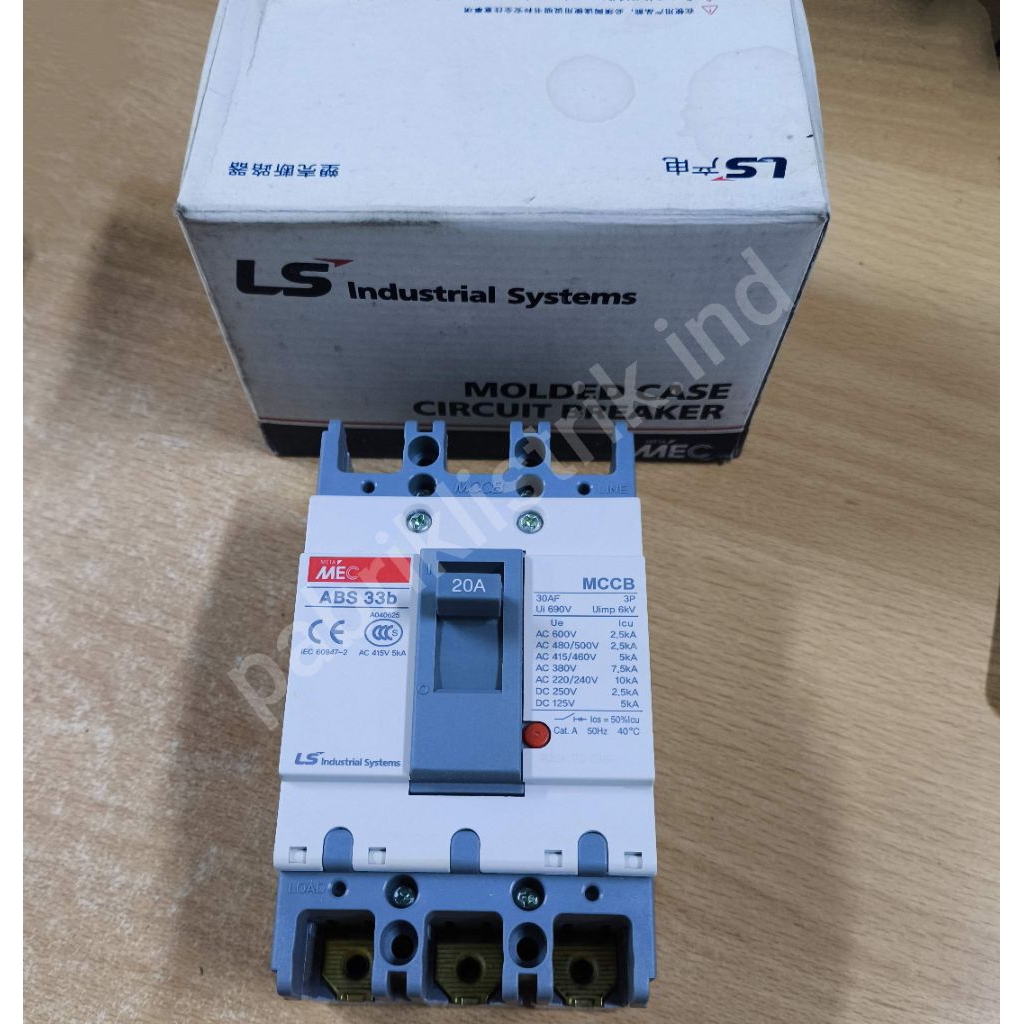 NFB ABS 33B 3P 20A brand LS MEC original