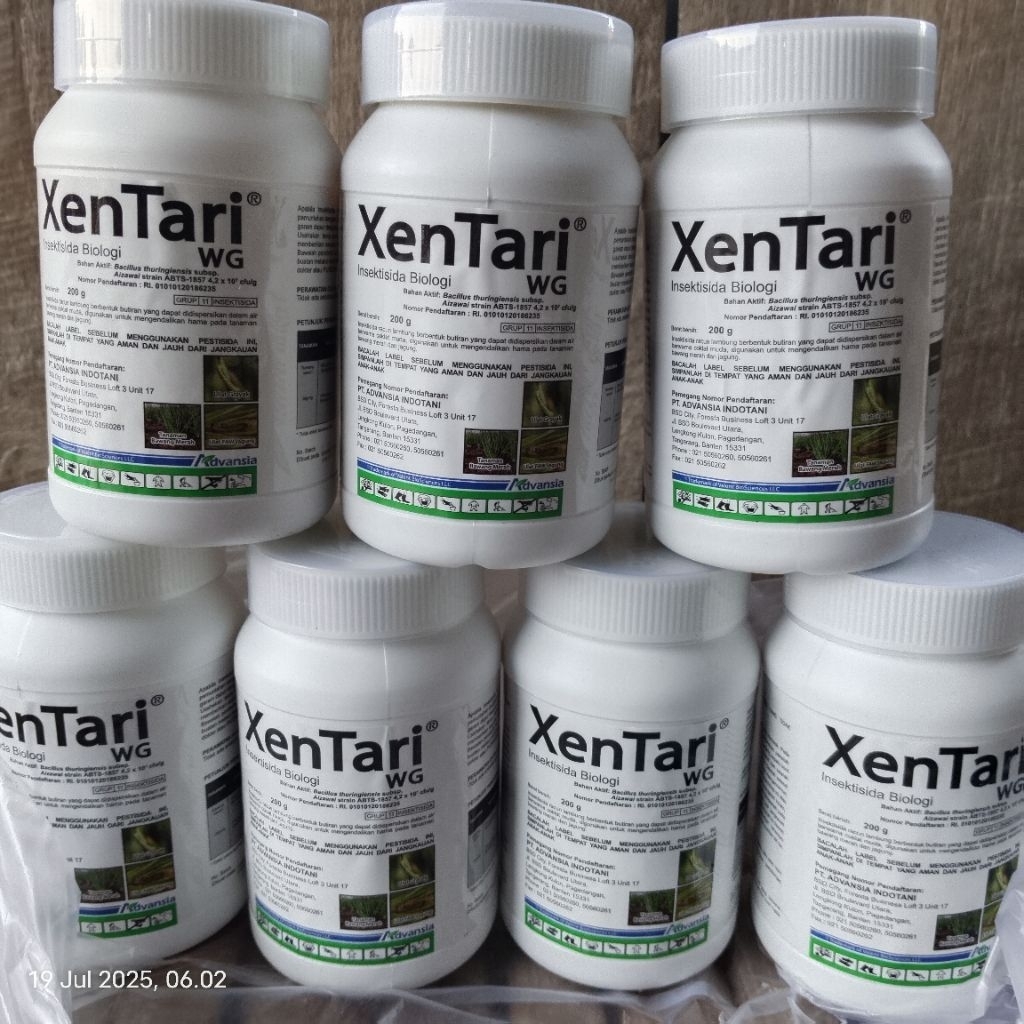 Insektisida obat ulat biologi XENTARI WG Kemasan 200 gr