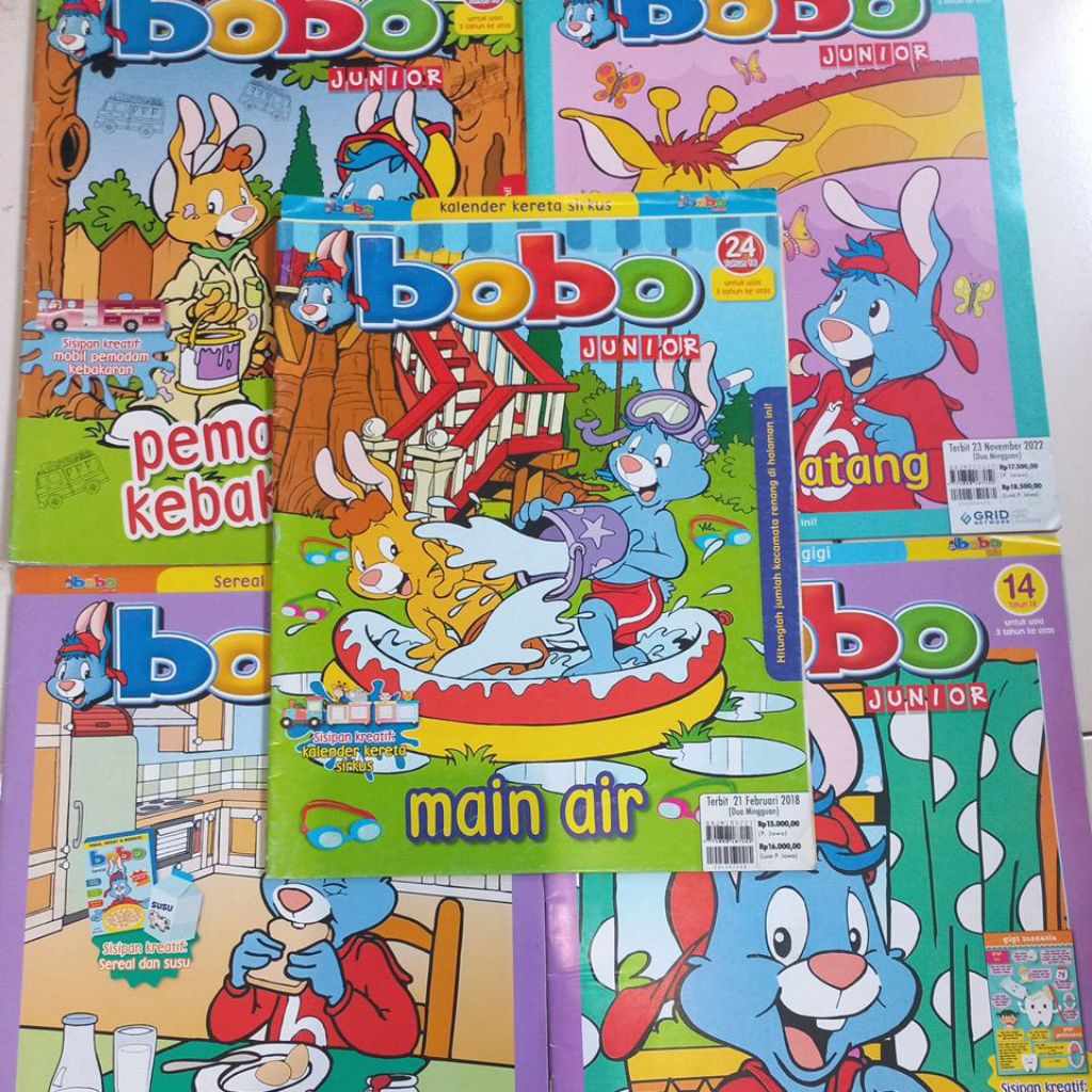 Majalah Bobo Junior Mulus.