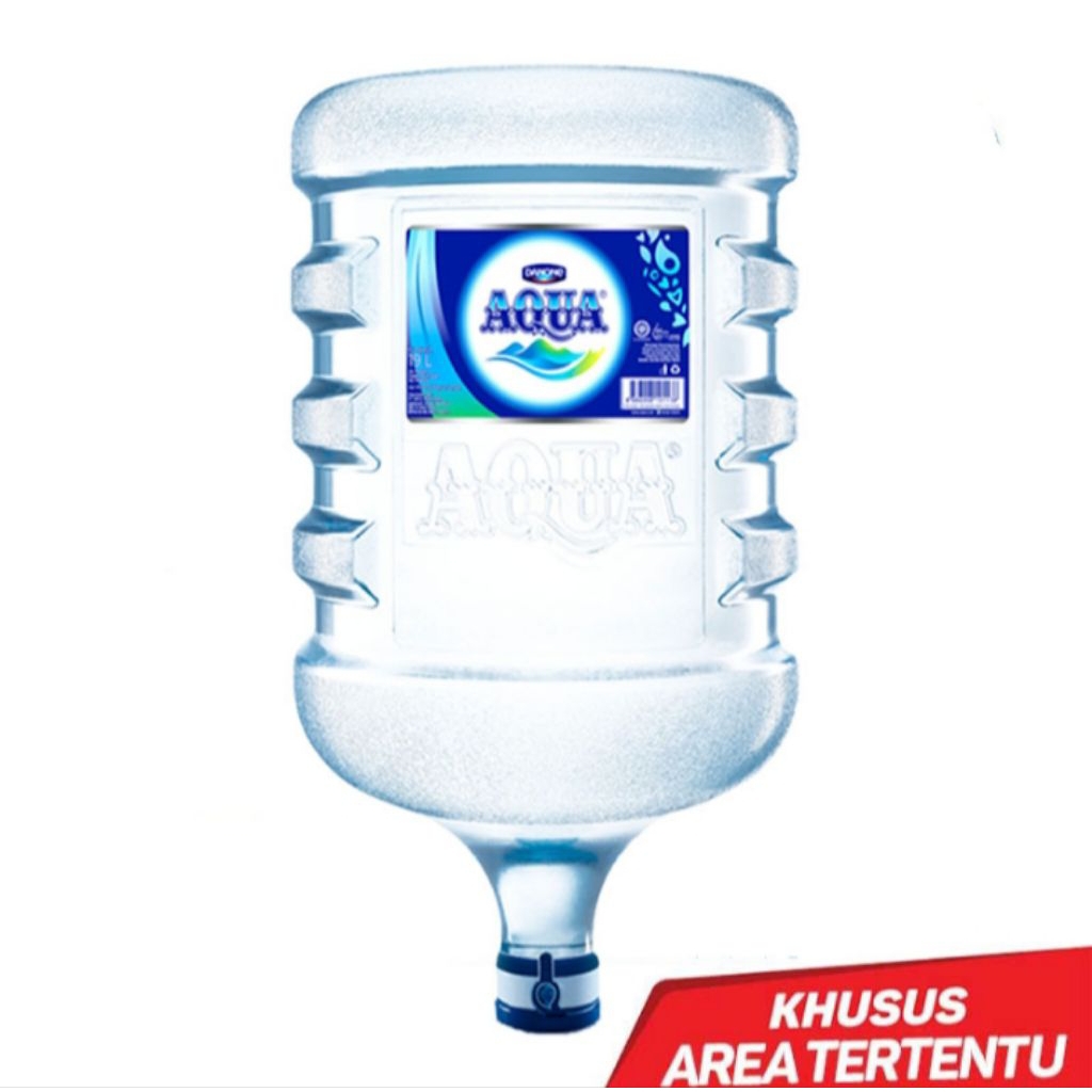 GALON ASLI Aqua 19 liter UTUH