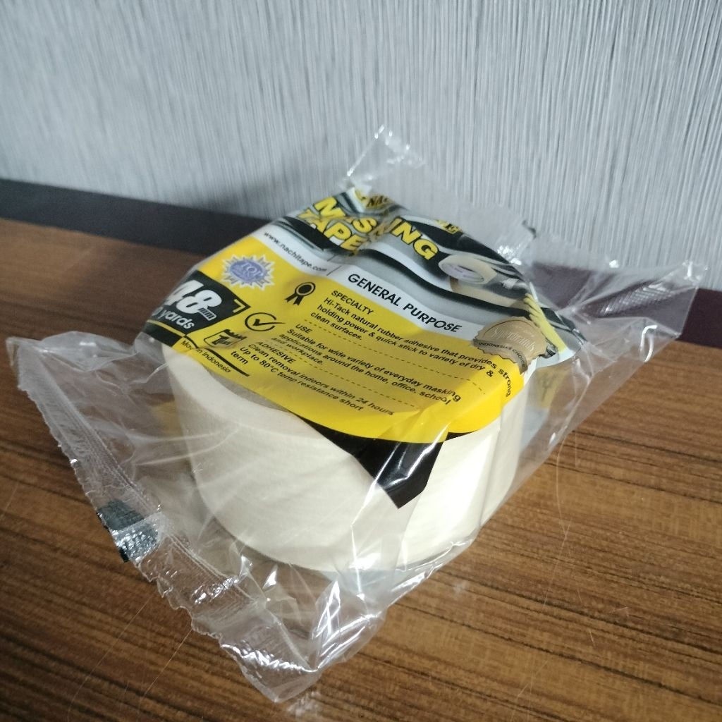 

Lakban Kertas Nachi 48mm, 20 yards / Masking Tape
