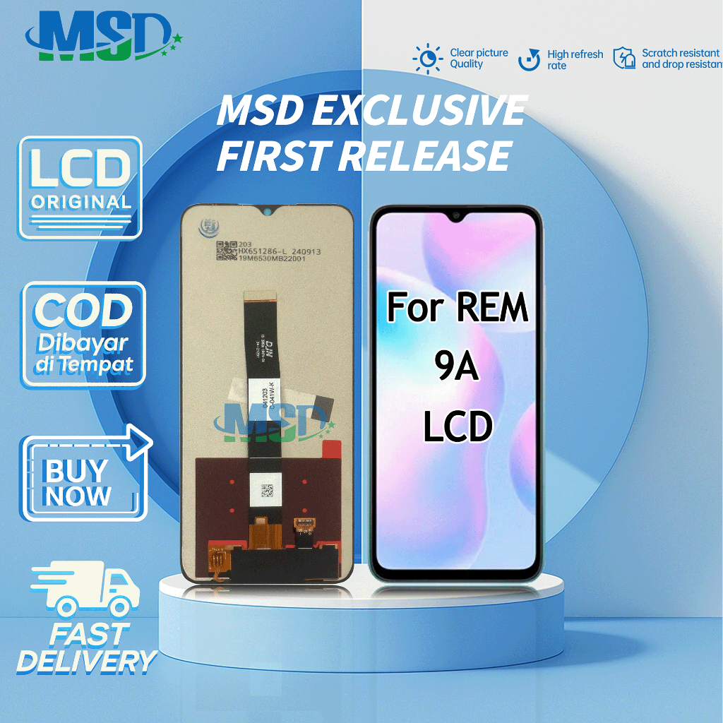 LCD Redmi 9A 9C 10A UNIVERSAL FULLSET Touchscreen LCD HP OG ASUGAR/MSD