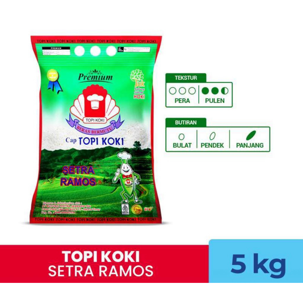

Beras TOPI KOKI 5kg