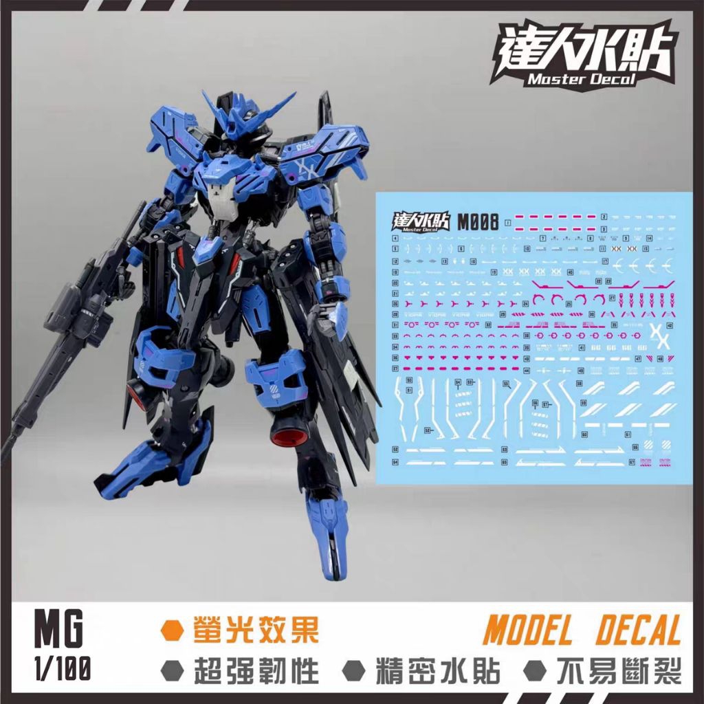 MG 1/100 GUNDAM VIDAR WATER DECAL MASTER DECAL