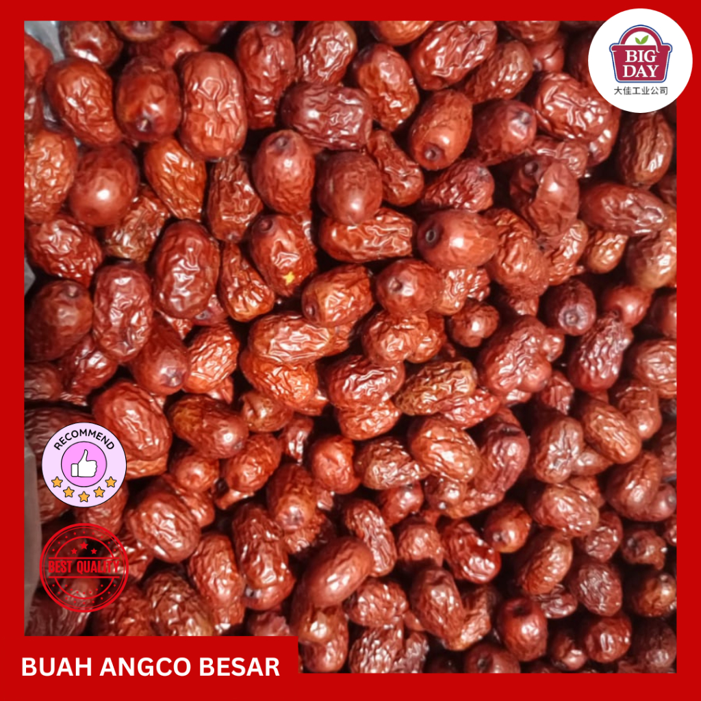 

ANGCO 10KG/Dos Buah Kurma Merah Red Dates Penambah Trombosit ber Vitamin