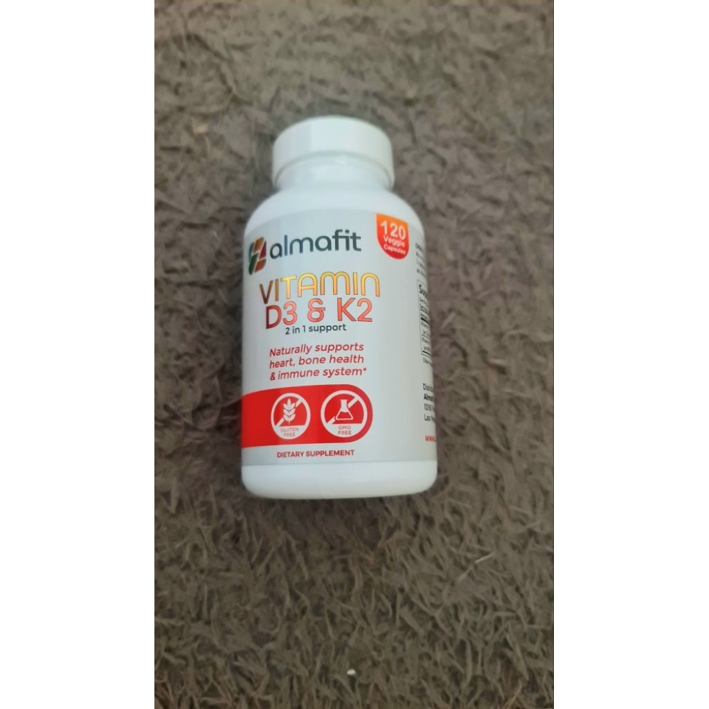 Vitamin D3 5000IU + k2 90 Mcg -jantung tulang imunitas kuat ALMAFIT 120 CAPSULE