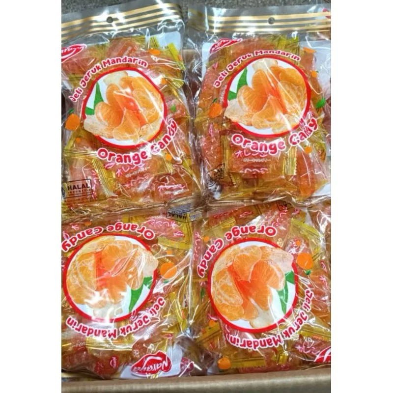 

Permen Jelly Jeruk Mandarin 500 Gram gr Naraya Orange Soft Candy Lunak Rasa Bentuk buah halal Manisan nanas jagung