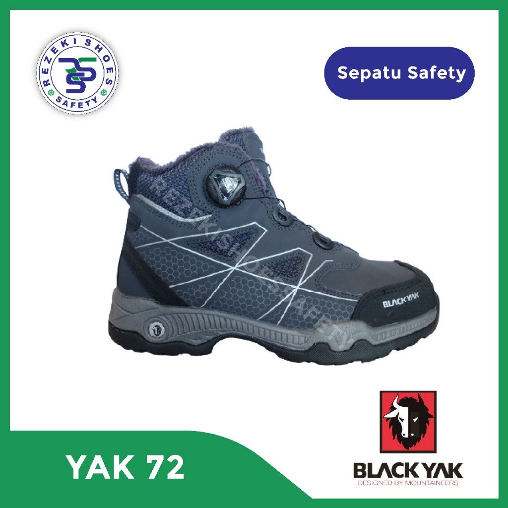 Sepatu Safety Black yak 72 Original - Black Yak Safety Shoes 72 Original