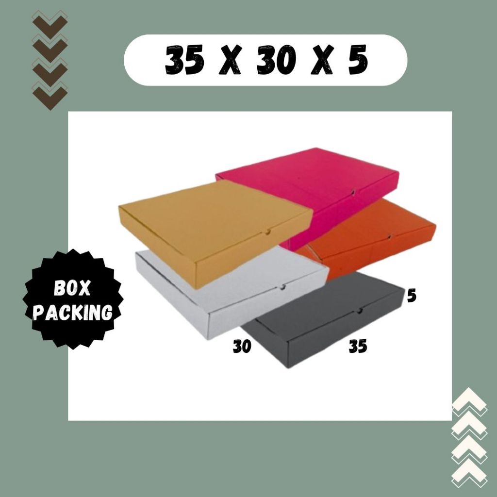 

Kardus 35x30x5 LD Kardus Packing Kemeja Hampers Handuk Kotak Dus Kado Agen Kertas KFC