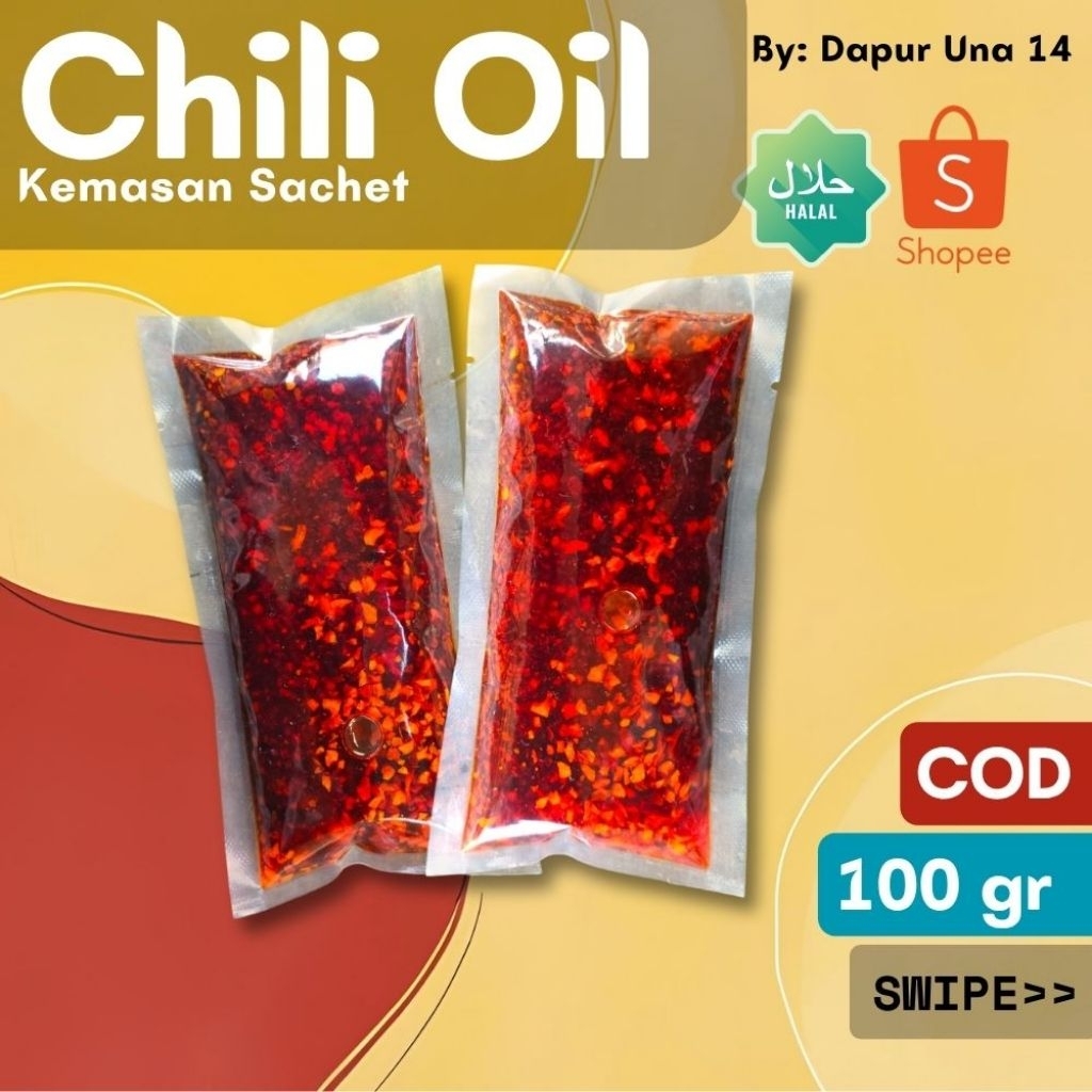 

Chili Oil 100 gr - Pedas Asin Gurih Halal, Homemade by Dapur Una 14