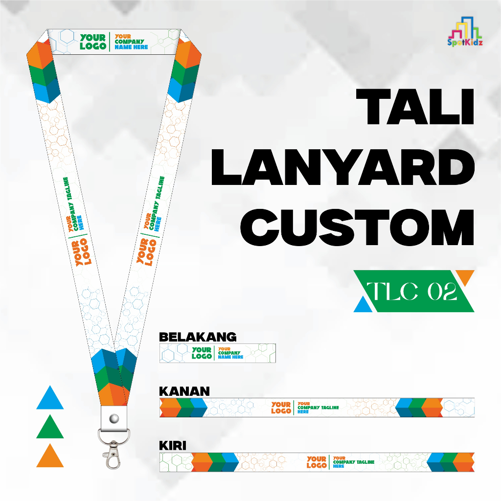 

LANYARD ID CARD PRINT FULL COLOUR - TALI LANYARD CETAK 2 SISI - LANYARD CUSTOM KUALITAS PREMIUM