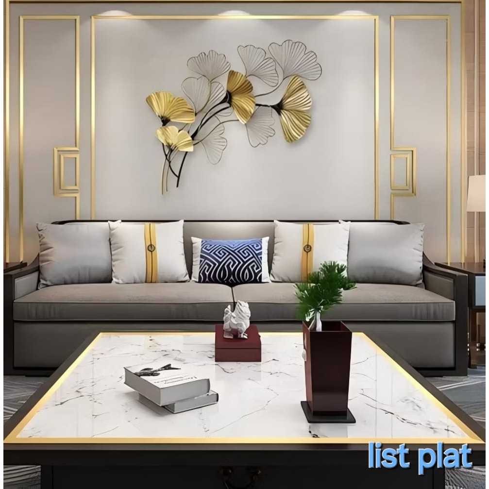 LIST PLAT STRIP MIRROR GOLD WALL MOLDING / LIST MOULDING DINDING KAMAR AESTHETIC