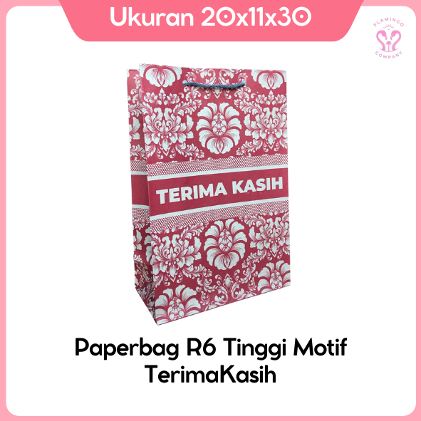 

PAPERBAG TERIMA KASIH UKURAN 20x10x30 PAPERBAG SARUNG/ TAS SOVENIR/ TAS BINGKISAN/ TAS KADO/ GOODIEBAG