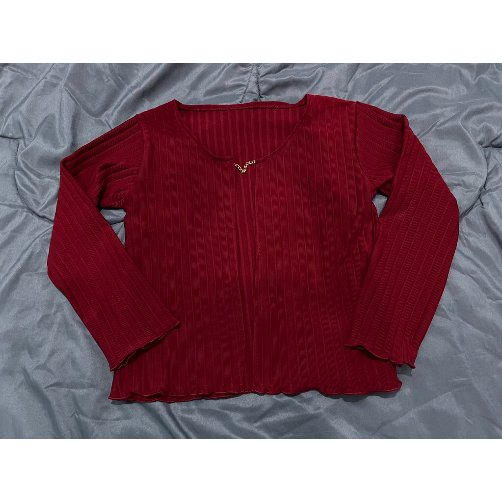 cardigan maroon