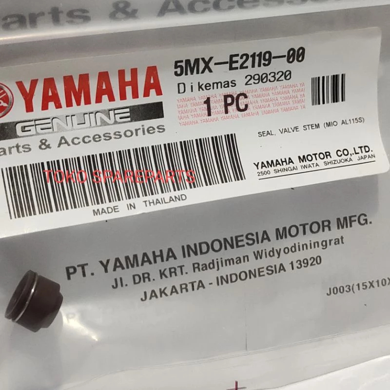 5MX-E2119-00 Seal Valve Stem Sil klep Yamaha Mio Sporty Soul ori YGP
