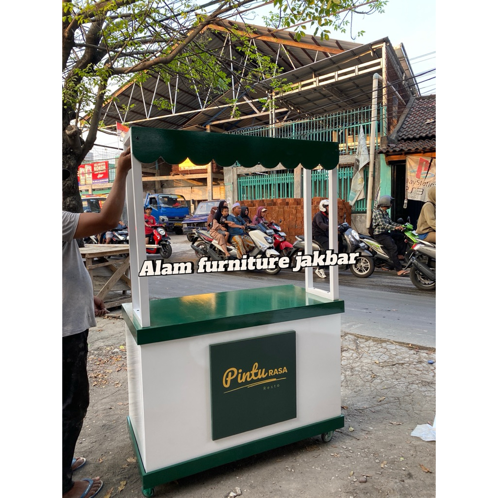 [type non koper]booth portable kayu/booth stand bazar/even/mall booth pameran bongkar pasang praktis
