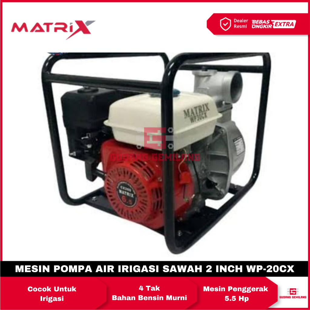 Pompa Air Sedot Banjir Kolam Sawah Water Pump 3'' WP 30CX WP-30CX MATRIX