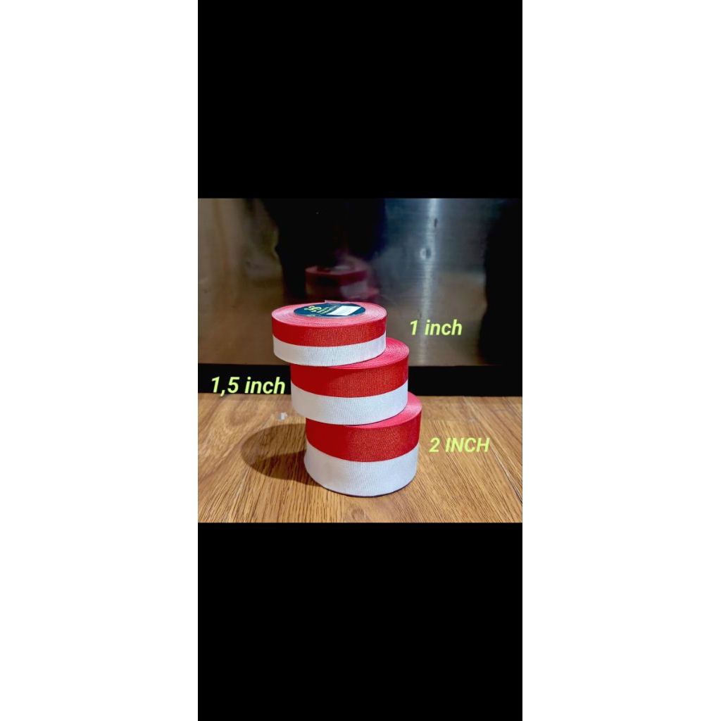 

Pita Merah Putih 1,5 inch - Pita Hias Hari Kemerdekaan