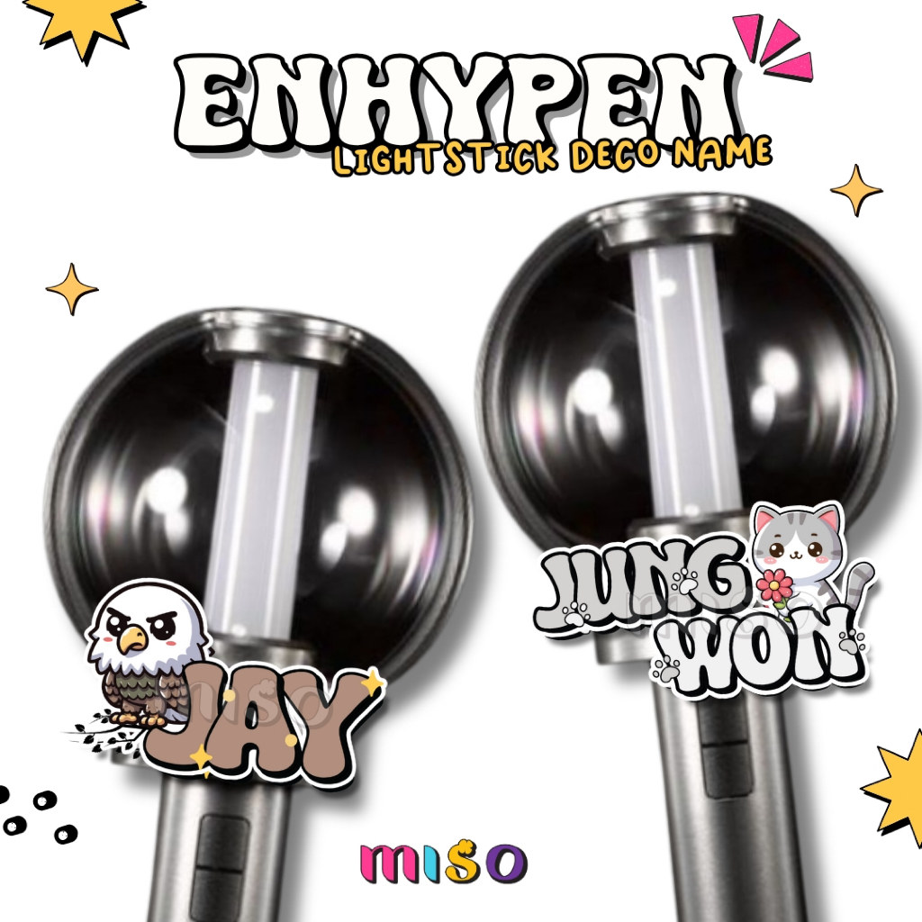 ENHYPEN Lightstick Deco / Dekorasi Lightsick ENHYPEN / Lightstick ENBONG Deco / Hiasan Lightstick / 