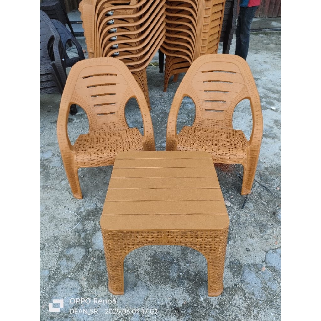 Kursi teras Olymplast 509 kursi Outdoor olymplast motif rotan