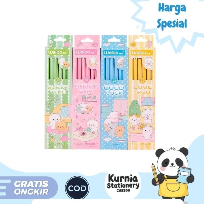 

Pensil 2B Weibo WB-7031 1Box Isi 12Pcs