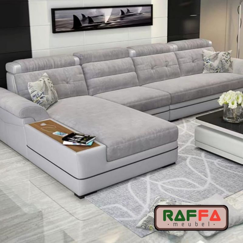 L57 RAFFA MEUBEL - Sofa L Premium Minimalis - Sofa Minimalis - Sofa Leter L - Sofa Ruang Keluarga