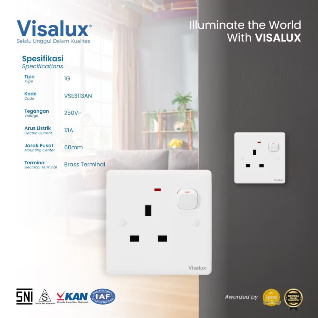 Stop kontak visalux. stop kontak AC