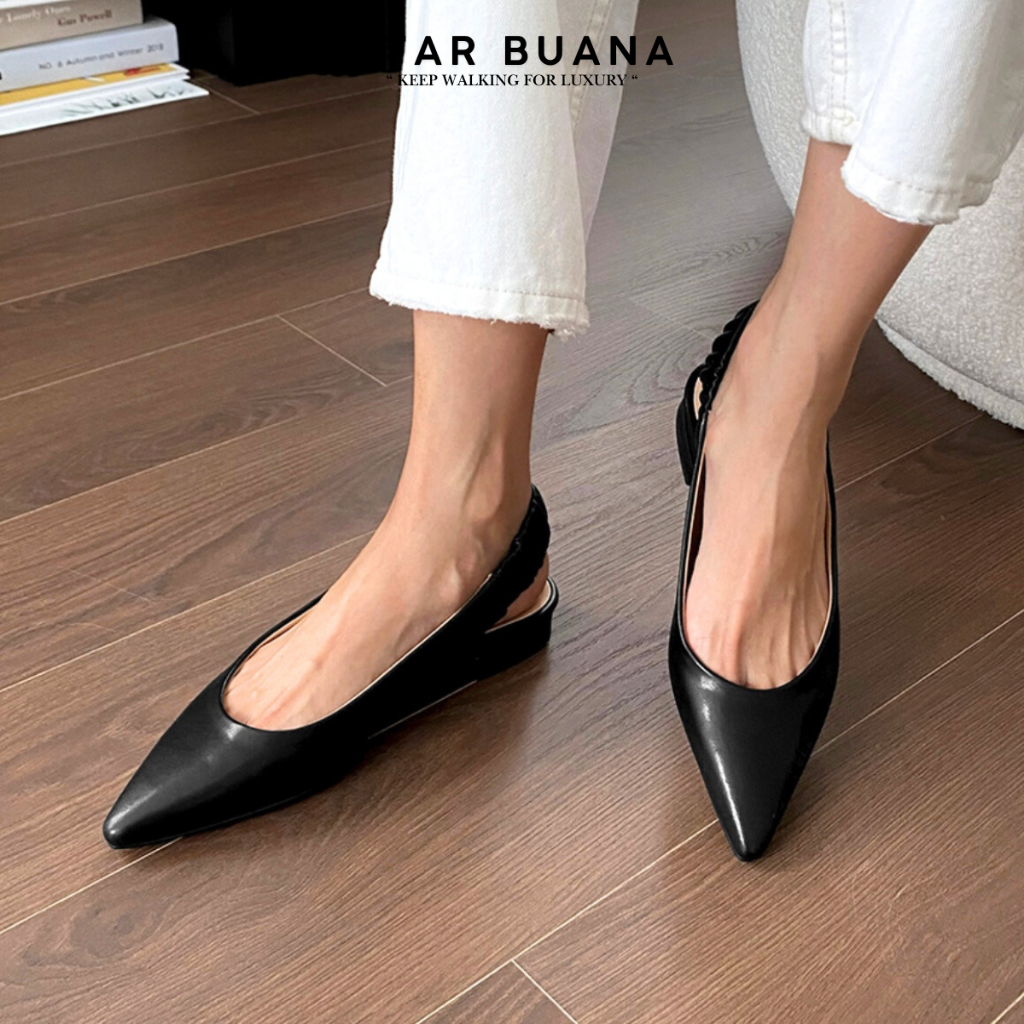 Sandal Heels Lancip Mules Wanita Testarosa Hak 2.5 Cm Big Size - StarBuana