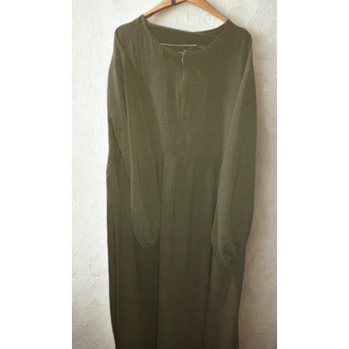 Abaya Gamis Syari Crincle Jumbo Big size XL – Preloved Bekas