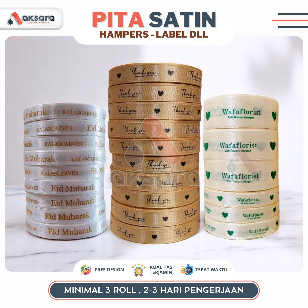 PITA SATIN/Pita Hampers/Pita Packaging/Pita Hampers Custom/Tali Kado/Hampers Lebaran