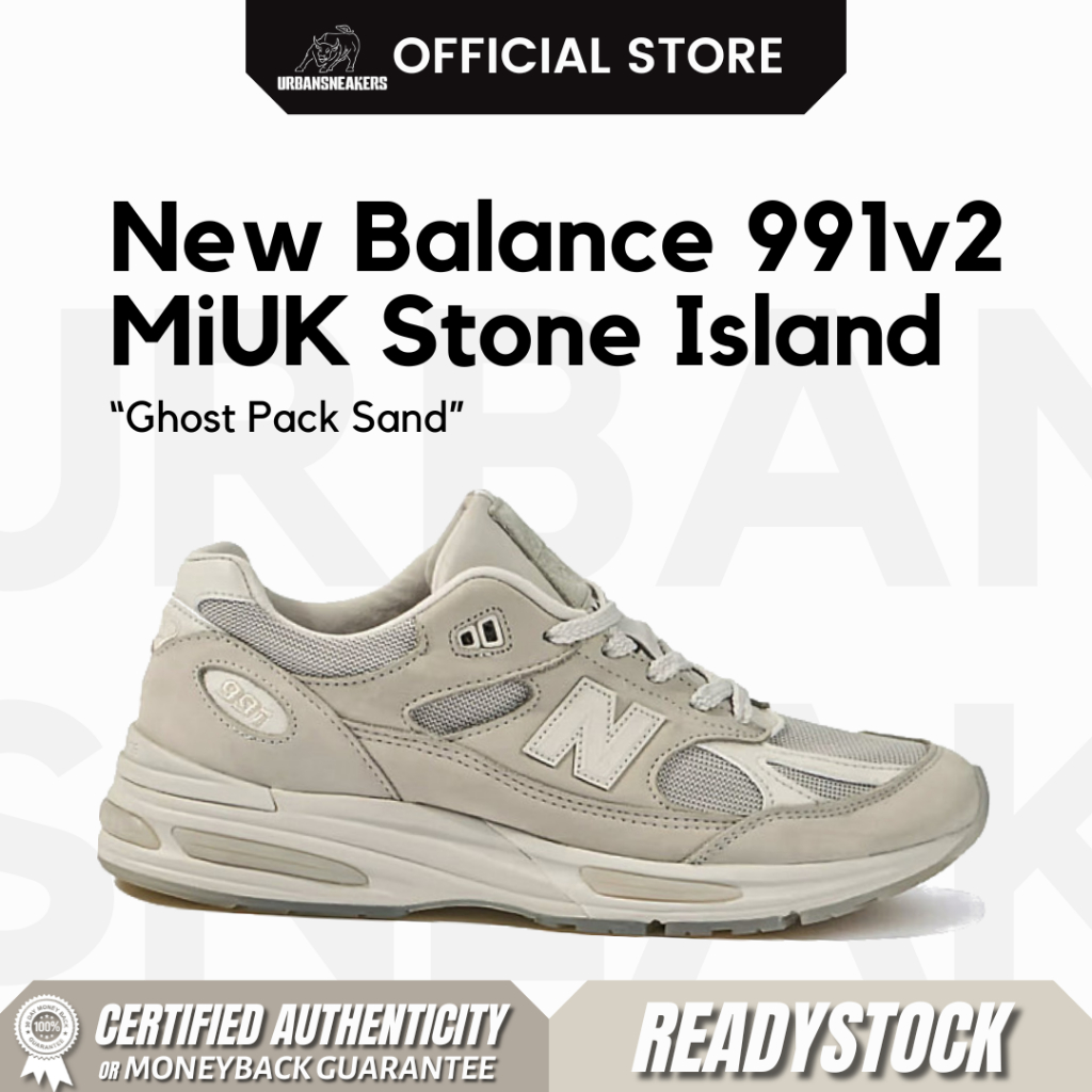 New Balance 991v2 MiUK Stone Island Ghost Pack Sand | U991SE2