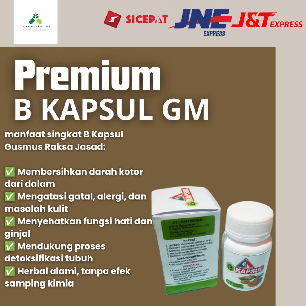 obat herbal diabetes ampuh GM B Kapsul Herbal