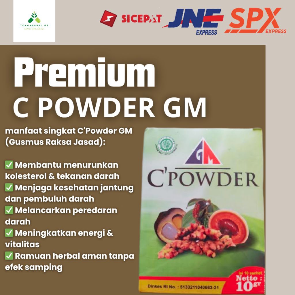 OBAT ASAM URAT AMPUH C POWDER | GM C Powder | Herbal GM