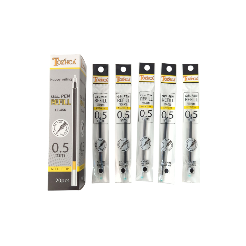 

TOZCHA 20pcs Refill Refil Isi Ulang Pena Pen Pulpen Tinta HitamTOZCHA TZ-456